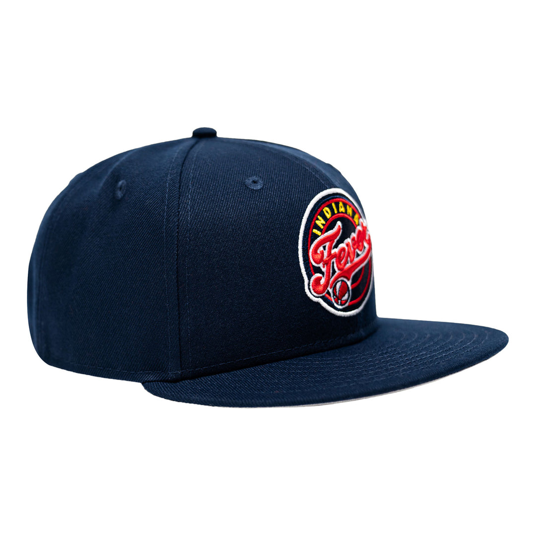 Adult Indiana Fever Primary Logo 9Fifty Hat in Navy by New Era - Angled Right Side View