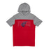 Adult Indiana Fever Hooded T-shirt in Red by New Era - Front View