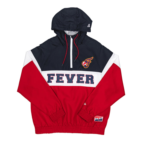 Adult Indiana Fever Colorblock Windbreaker in Red by New Era - Front View