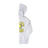 Adult Indiana Pacers 23-24' Tip-Off Hooded Sweatshirt in Grey by New Era - Left Side View