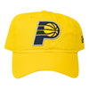 Adult Indiana Pacers Primary Logo Core Classic 9Twenty Hat in Gold by New Era - Front View