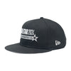 Adult NBA All-Star Weekend 2024 Logo 9FIFTY Hat in Black by New Era - Angled Left Side View