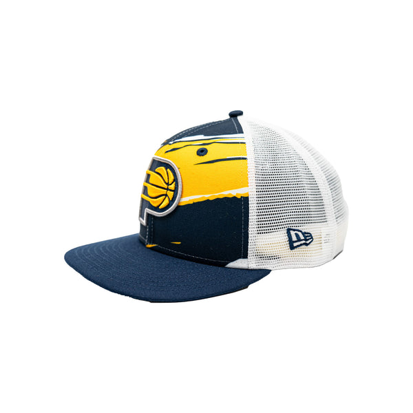 Adult Indiana Pacers Tailgate 9Fifty Hat in Navy by New Era - Angled Left Side View