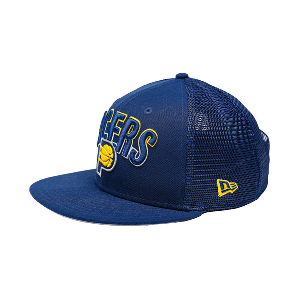 Adult Indiana Pacers Grade 9Fifty Hat in Navy by New Era - Angled Left Side View