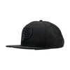 Adult Indiana Pacers Primary Logo Tonal 9Fifty Hat in Black by New Era - Angled Left Side View