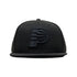Adult Indiana Pacers Primary Logo Tonal 9Fifty Hat in Black by New Era - Front View