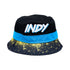 Adult Indiana Pacers 23-24' CITY EDITION 'INDY' Bucket Hat by New Era - Front View