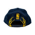 Adult Indiana Pacers Patch Rally Drive 9Fifty Hat in Navy by New Era - Back View