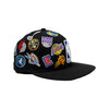 Adult NBA All-Star 2024 Indianapolis All Team 59FIFTY Hat in Black by New Era - Angled Right Side View
