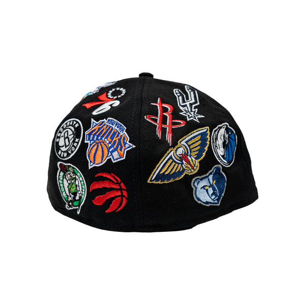 Adult NBA All-Star 2024 Indianapolis All Team 59FIFTY Hat in Black by New Era - Back View