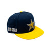 Youth NBA All-Star 2024 Indianapolis Logoman Star 9FIFTY Hat in Navy by New Era - Angled Right Side View