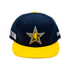 Youth NBA All-Star 2024 Indianapolis Logoman Star 9FIFTY Hat in Navy by New Era - Front View