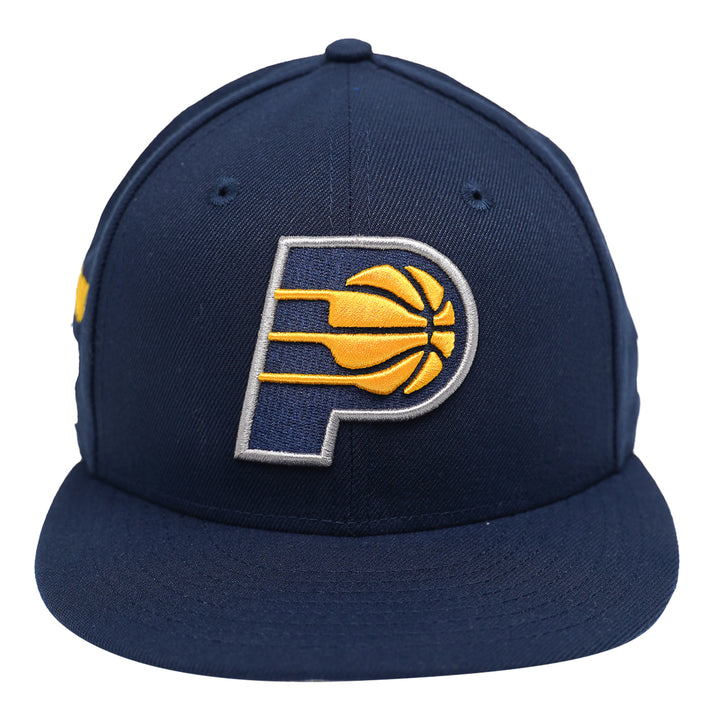 Adult Indiana Pacers Primary Logo Rally Drive 59FIFTY Hat in Navy by New Era - Front View
