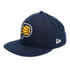 Adult Indiana Pacers Primary Logo Rally Drive 59FIFTY Hat in Navy by New Era - Angled Left Side View
