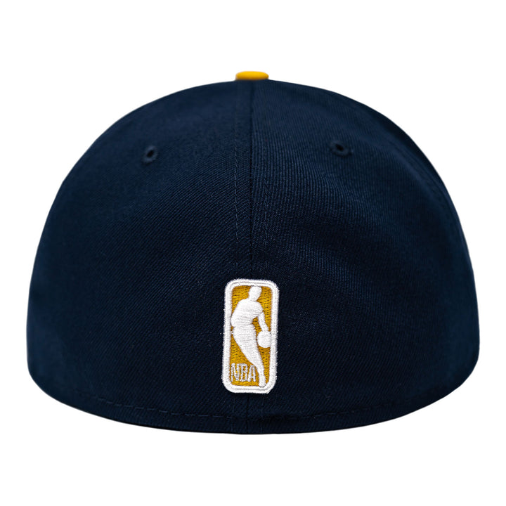 Adult Indiana Pacers Primary Logo Two-Tone 59Fifty Hat in Navy by New Era - Back View