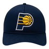 Adult Indiana Pacers Primary Logo 9Forty AF Trucker Hat in Navy by New Era - Front View