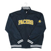 Adult Indiana Pacers Full Zip Lightweight Nylon Jacket by New Era In Blue - Front View