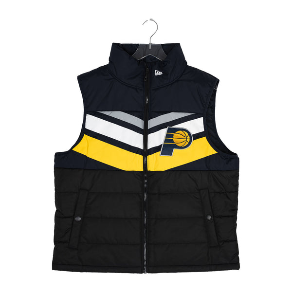 Adult Indiana Pacers Full-Zip Chevron Vest by New Era - Front View