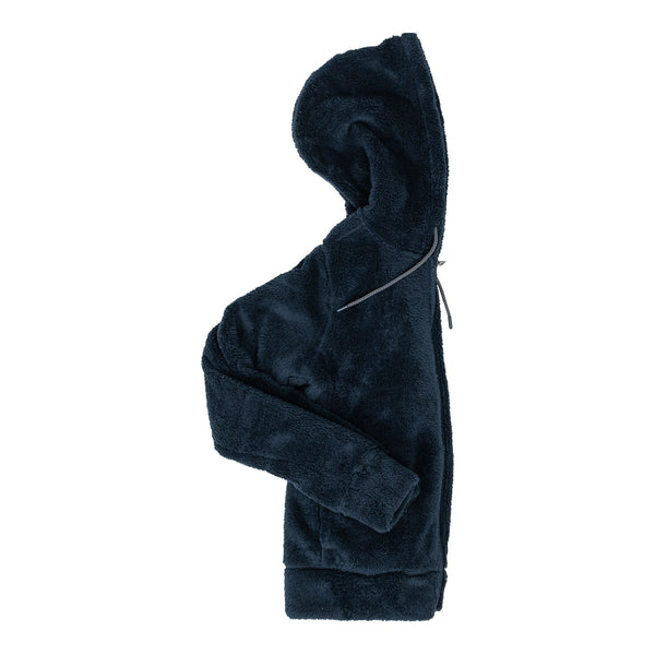 Women's Indiana Pacers Full Zip Sherpa Fleece by New Era in Black - Right Side View