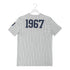 Adult Indiana Pacers Pinstripe T-Shirt by New Era In Grey - Back View