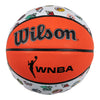 WNBA All Team Full Size Basketball by Wilson In Orange & White - WNBA Logo View