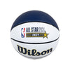 NBA All-Star 2024 Indianapolis Full Size Autograph Basketball in White by Wilson - Blue and White All-Star Logo