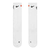 Adult Indiana Fever WNBA Elite Crew Sock in White by Nike - Combined Pair Flat Front View