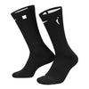 Adult Indiana Fever WNBA Elite Crew Sock in Black by Nike - Combined Pair Left Side View