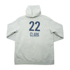 Adult Indiana Fever #22 Caitlin Clark Explorer Name and Number Club Hooded Sweatshirt in Grey by Nike