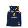 Adult Indiana Fever #0 Kelsey Mitchell Explorer Swingman Jersey by Nike In Blue - Front View