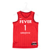 Adult Indiana Fever #1 Smith Rebel Swingman Jersey by Nike In Red - Front View