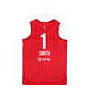 Adult Indiana Fever #1 Smith Rebel Swingman Jersey by Nike In Red - Back View