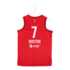 Adult Indiana Fever #7 Boston Rebel Swingman Jersey by Nike in Red - Back View