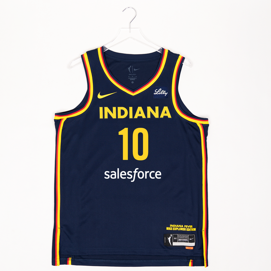 Youth Indiana Fever #10 Lexie Hull Explorer Swingman Jersey in Navy by Nike