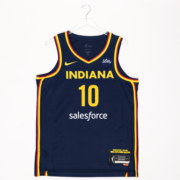 Youth Indiana Fever #10 Lexie Hull Explorer Swingman Jersey in Navy by Nike
