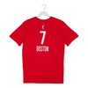 Adult Indiana Fever #7 Aliyah Boston Rebel Name and Number T-Shirt by Nike In Red - Back View