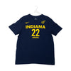 Adult Indiana Fever #22 Caitlin Clark Explorer Name and Number T-Shirt in Navy by Nike - Front View