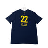 Adult Indiana Fever #22 Caitlin Clark Explorer Name and Number T-Shirt in Navy by Nike - Back View