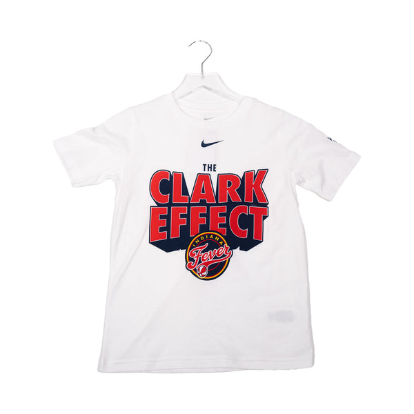 Youth Indiana Fever 'The Clark Effect' T-Shirt in White by Nike - Front View
