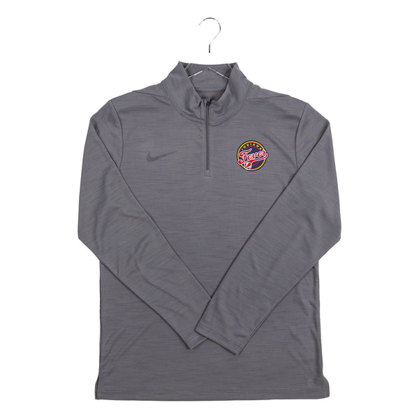 Adult Indiana Fever 1/4 Zip Intensity Pullover by Nike in Grey - Front View