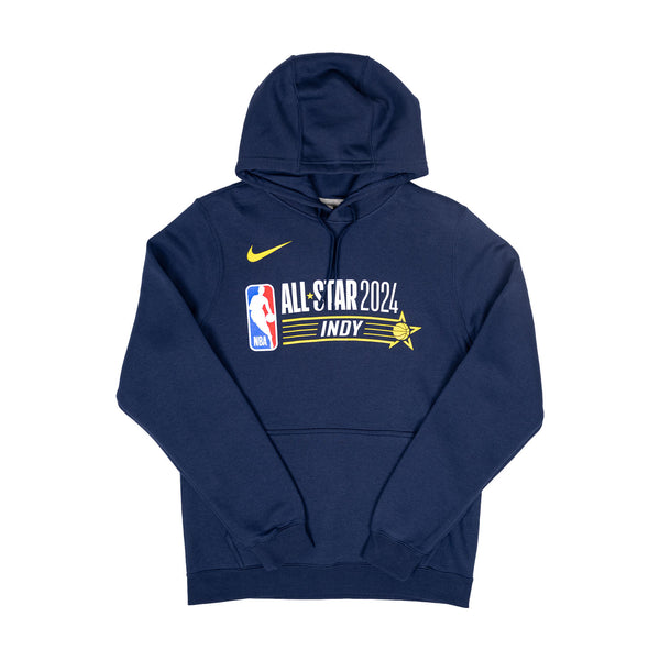 Adult NBA All-Star 2024 Indianapolis Primary Logo Hooded Sweatshirt in Navy by Nike