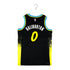 Adult Indiana Pacers 23-24' CITY EDITION #0 Tyrese Haliburton Swingman Jersey by Nike In Black - Back View
