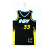 Adult Indiana Pacers 23-24' CITY EDITION #33 Myles Turner Swingman Jersey by Nike In Black - Front View