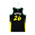 Adult Indiana Pacers 23-24' CITY EDITION #26 Ben Sheppard Swingman Jersey by Nike In Black - Back View