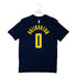 Adult Indiana Pacers Haliburton Icon Name and Number T-shirt by Nike In Blue - Back View