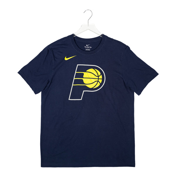 Adult Indiana Pacers Primary Logo Cotton Core T-Shirt in Navy by Nike - Front View