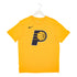 Adult Indiana Pacers Primary Logo Cotton Core T-Shirt in Gold by Nike - Front View