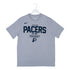 Adult Indiana Pacers Est. 1967 Triblend Short Sleeve T-shirt by Nike In Grey & Blue - Front View