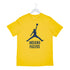 Adult Indiana Pacers Essential Jumpman T-shirt in Gold by Jordan - Front View