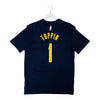 Adult Indiana Pacers #1 Obi Toppin Icon Name and Number T-shirt by Nike